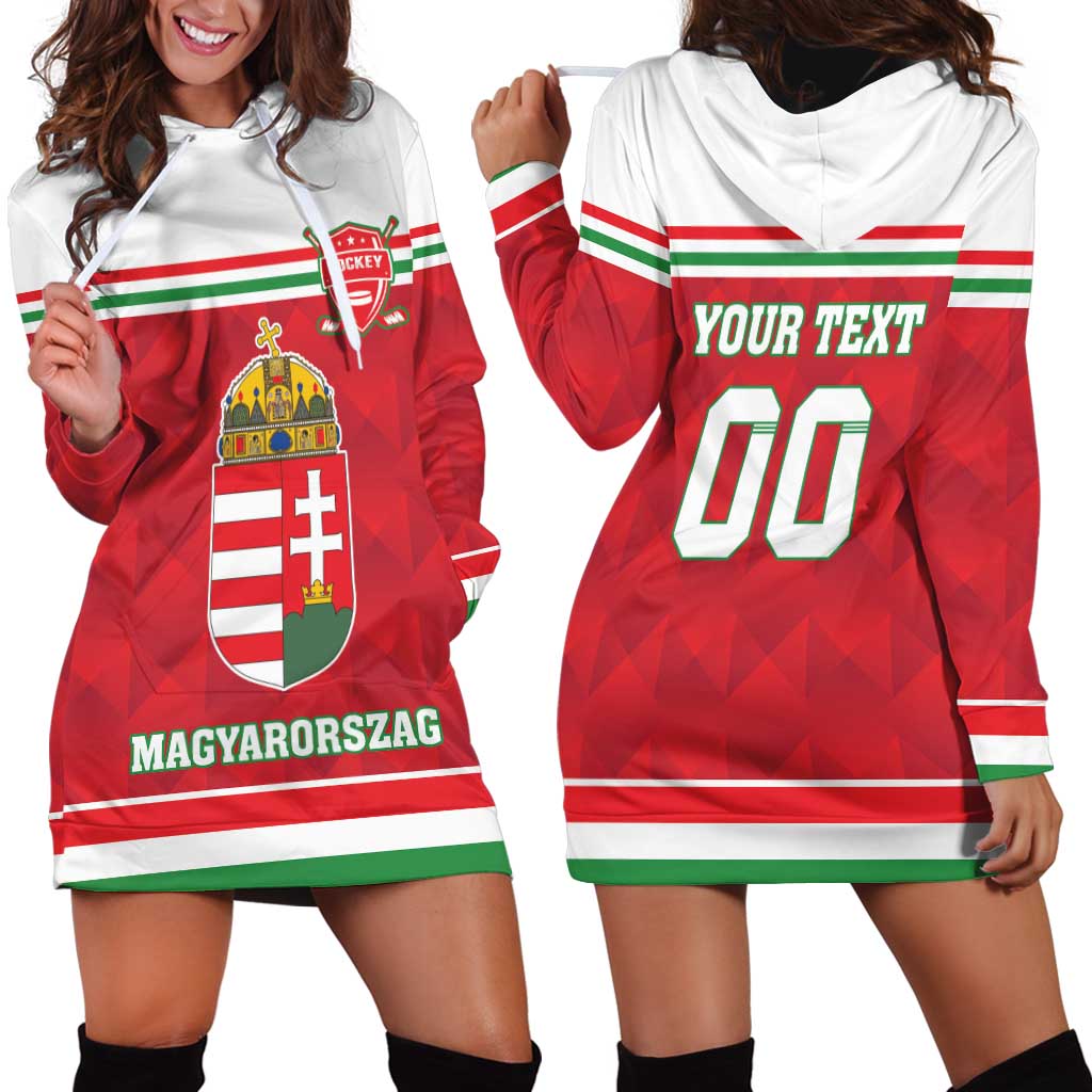 Custom Hungary Hockey Hoodie Dress Magyarorszag Sporty Style