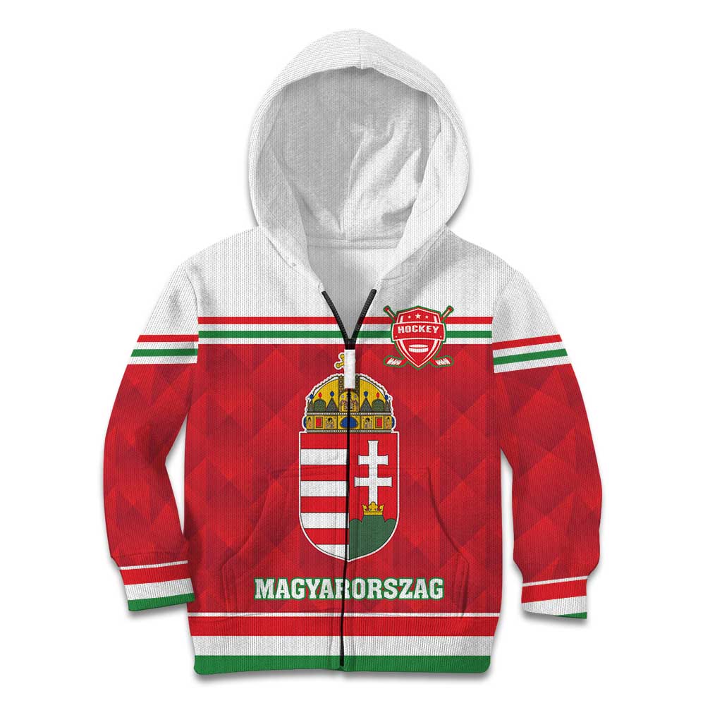 Custom Hungary Hockey Kid Hoodie Magyarorszag Sporty Style