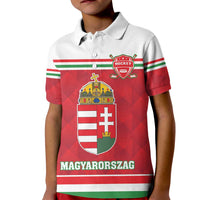 Custom Hungary Hockey Kid Polo Shirt Magyarorszag Sporty Style