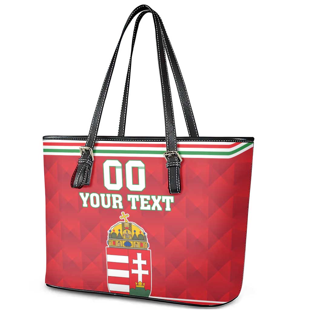 Custom Hungary Hockey Leather Tote Bag Magyarorszag Sporty Style