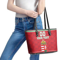 Custom Hungary Hockey Leather Tote Bag Magyarorszag Sporty Style