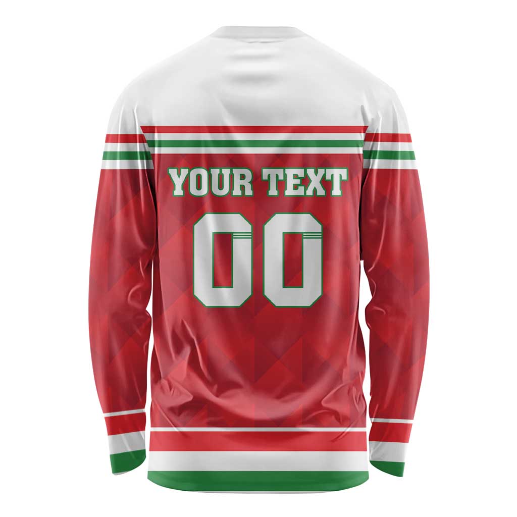 Custom Hungary Hockey Long Sleeve Shirt Magyarorszag Sporty Style