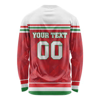 Custom Hungary Hockey Long Sleeve Shirt Magyarorszag Sporty Style