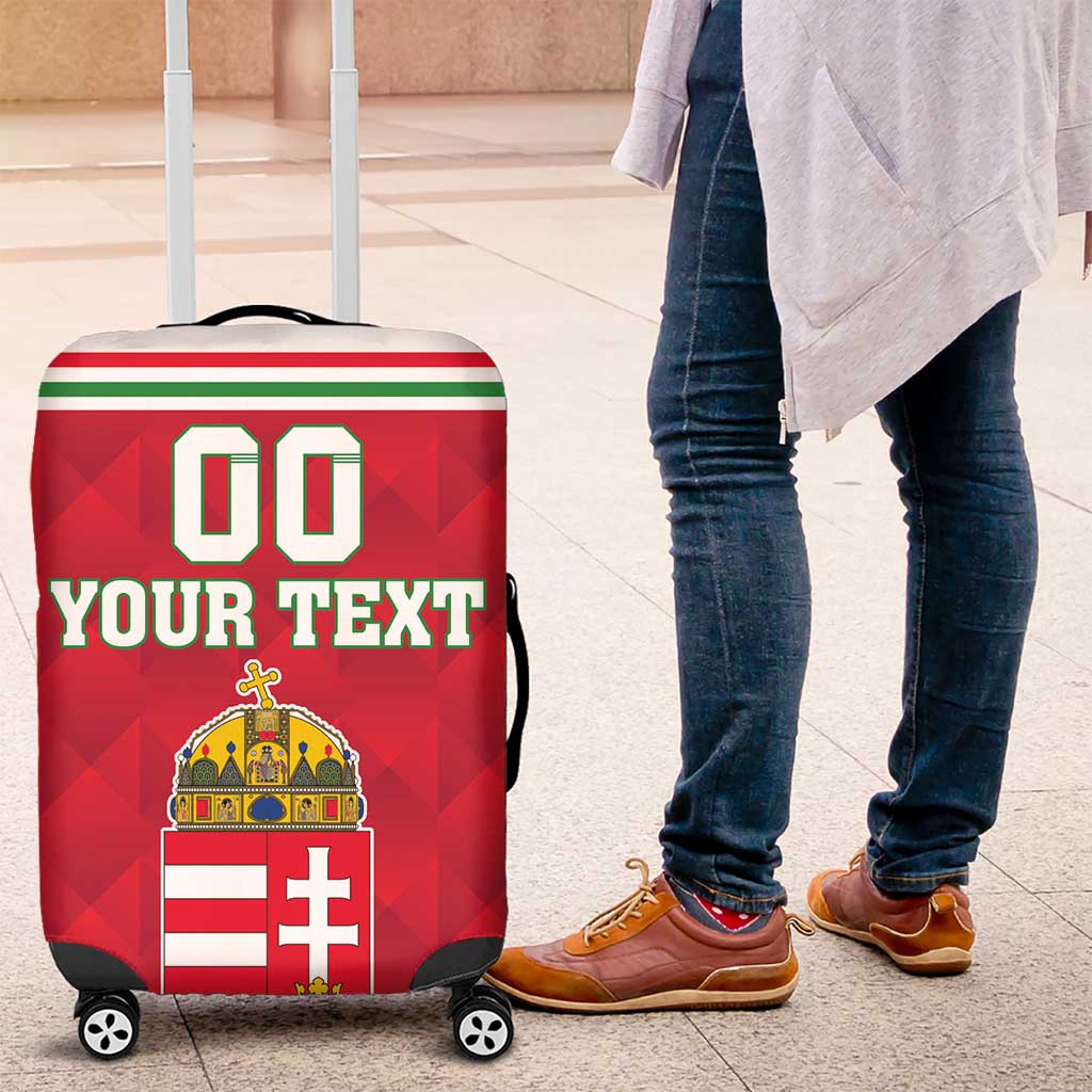 Custom Hungary Hockey Luggage Cover Magyarorszag Sporty Style