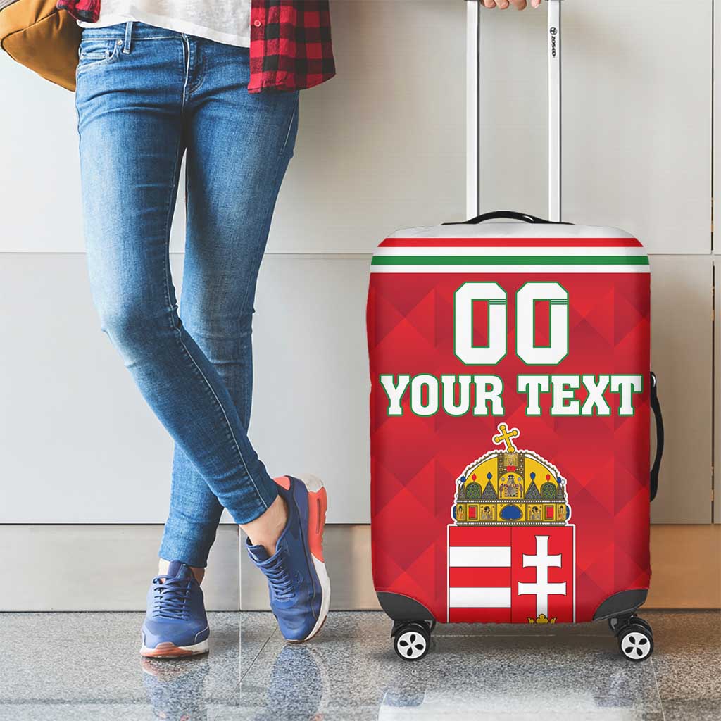 Custom Hungary Hockey Luggage Cover Magyarorszag Sporty Style