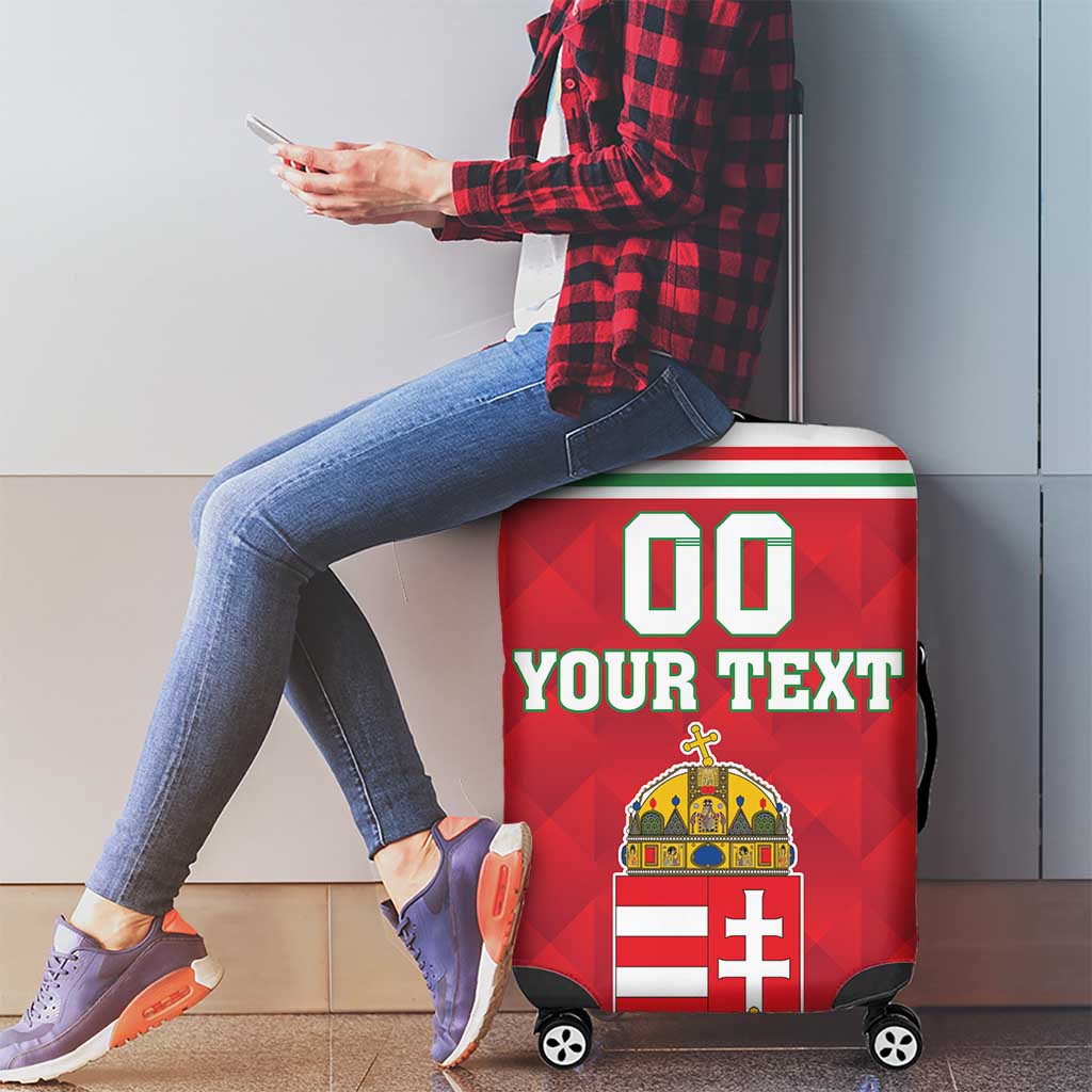 Custom Hungary Hockey Luggage Cover Magyarorszag Sporty Style