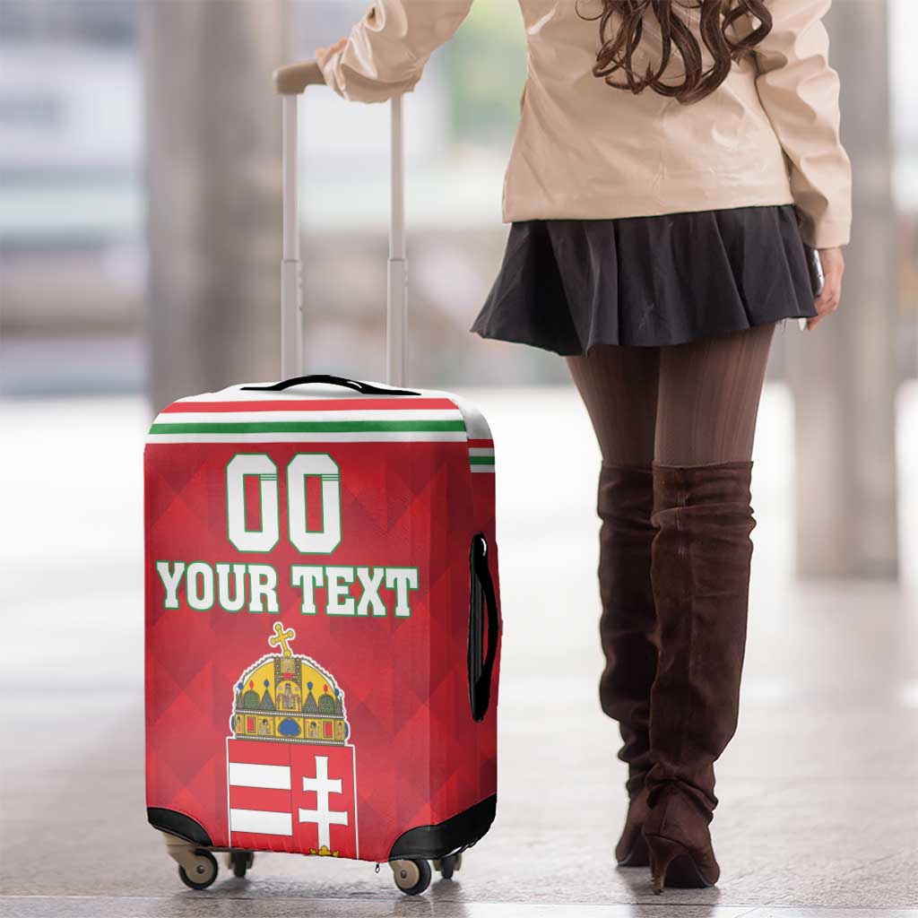 Custom Hungary Hockey Luggage Cover Magyarorszag Sporty Style