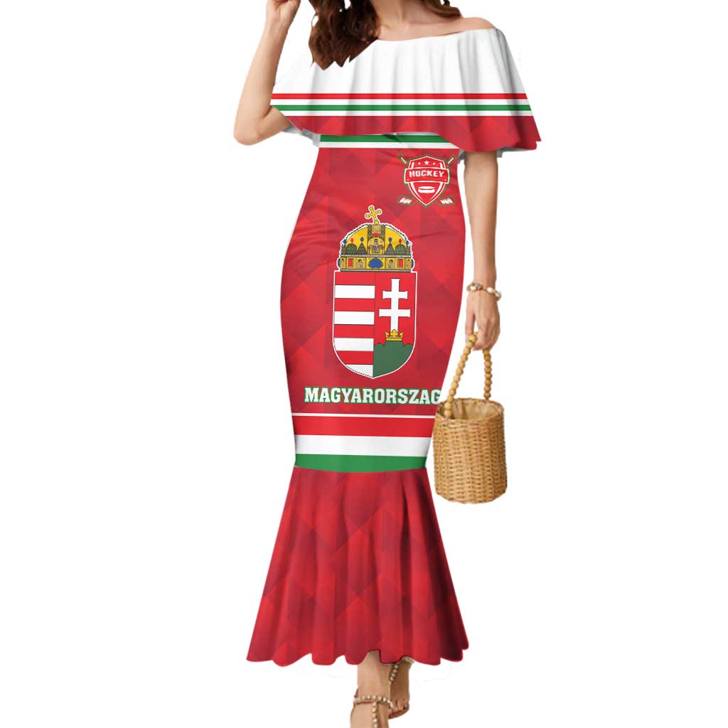 Custom Hungary Hockey Mermaid Dress Magyarorszag Sporty Style