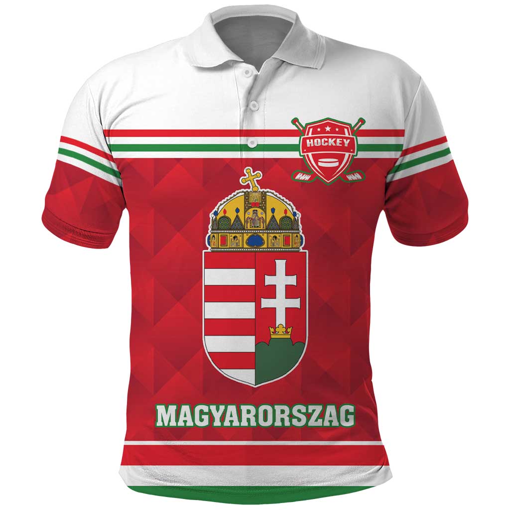 Custom Hungary Hockey Polo Shirt Magyarorszag Sporty Style