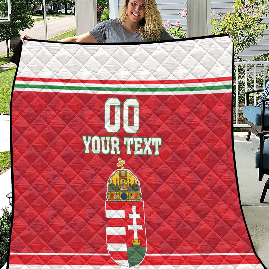 Custom Hungary Hockey Quilt Magyarorszag Sporty Style