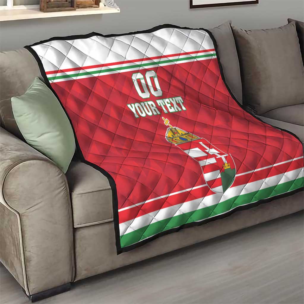 Custom Hungary Hockey Quilt Magyarorszag Sporty Style