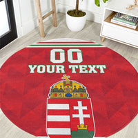 Custom Hungary Hockey Round Carpet Magyarorszag Sporty Style