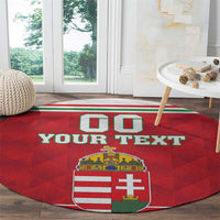 Custom Hungary Hockey Round Carpet Magyarorszag Sporty Style