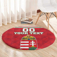 Custom Hungary Hockey Round Carpet Magyarorszag Sporty Style