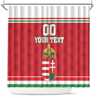 Custom Hungary Hockey Shower Curtain Magyarorszag Sporty Style