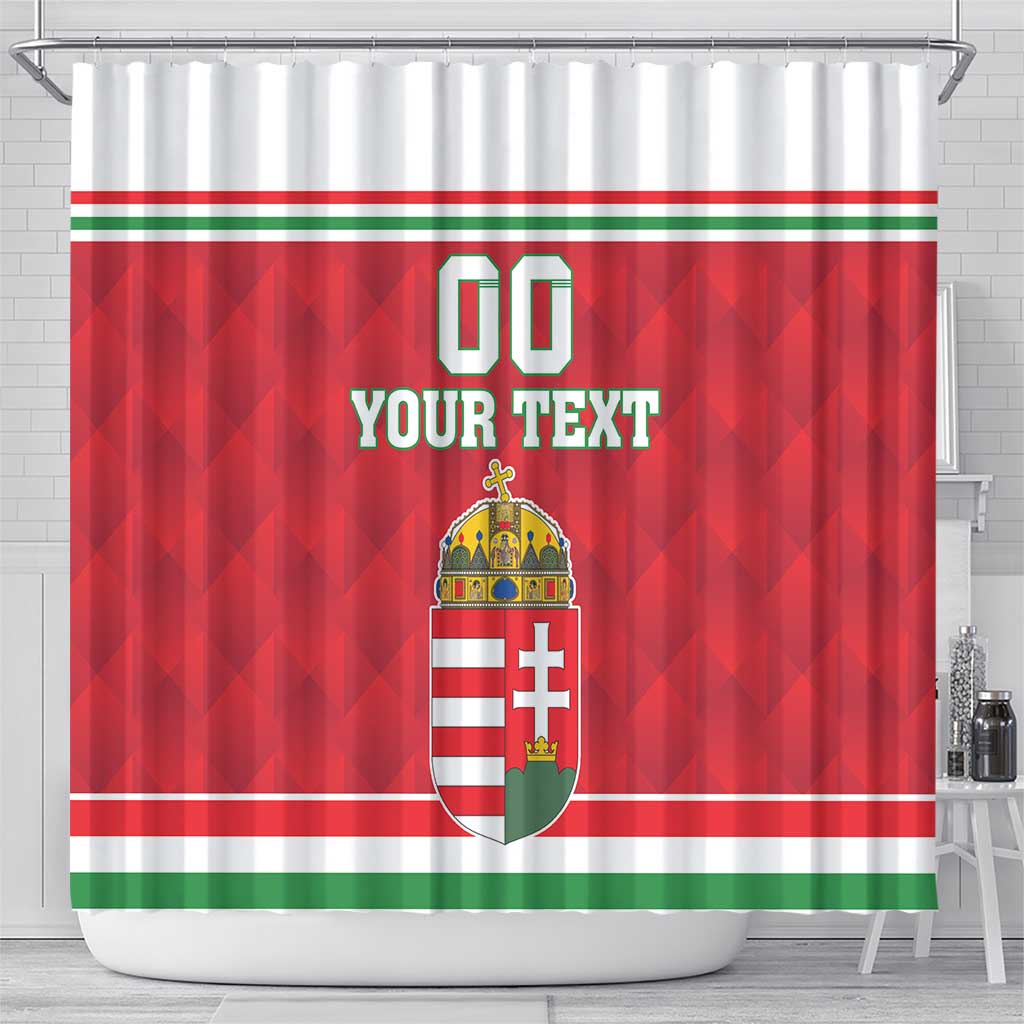 Custom Hungary Hockey Shower Curtain Magyarorszag Sporty Style