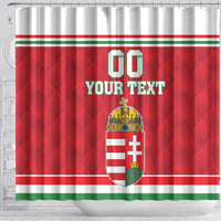 Custom Hungary Hockey Shower Curtain Magyarorszag Sporty Style