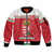 Custom Hungary Hockey Sleeve Zip Bomber Jacket Magyarorszag Sporty Style