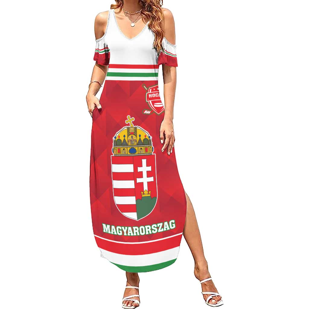 Custom Hungary Hockey Summer Maxi Dress Magyarorszag Sporty Style