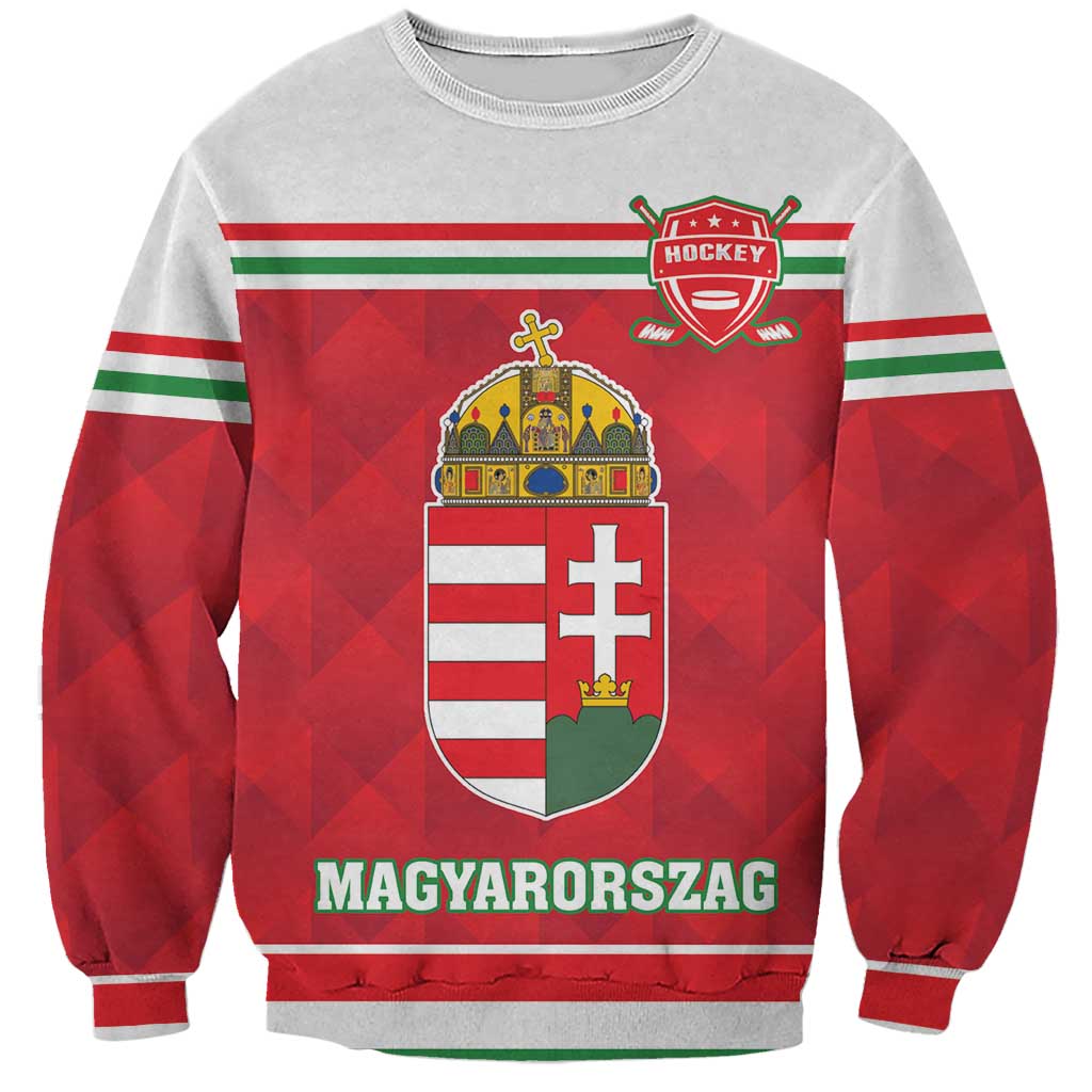Custom Hungary Hockey Sweatshirt Magyarorszag Sporty Style