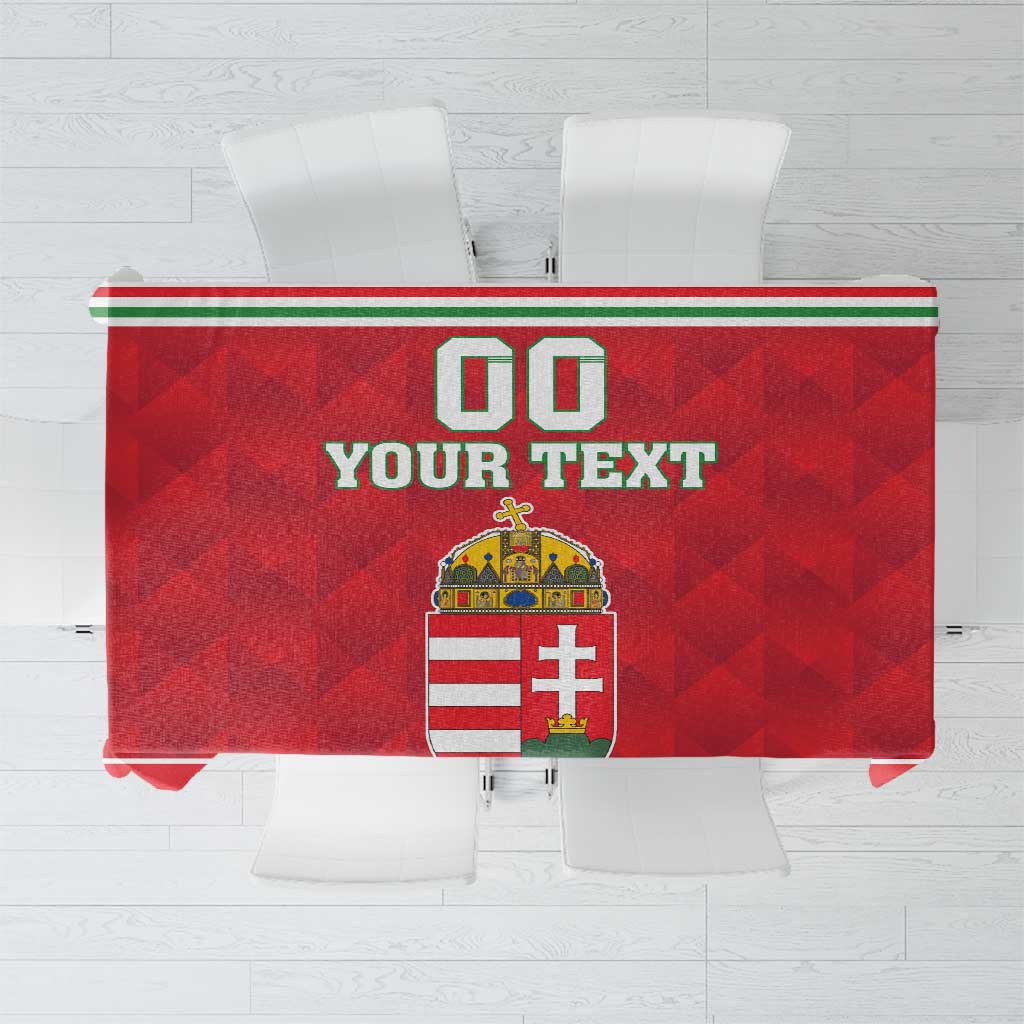 Custom Hungary Hockey Tablecloth Magyarorszag Sporty Style