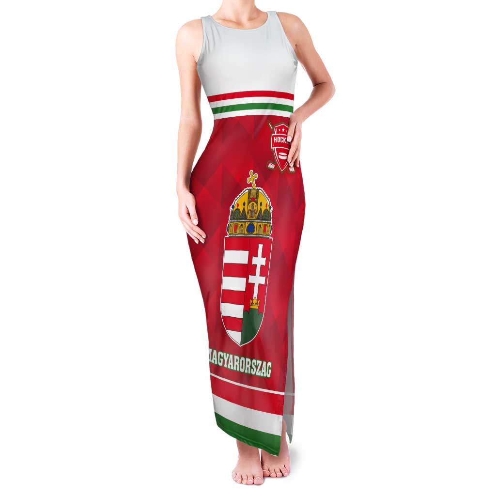 Custom Hungary Hockey Tank Maxi Dress Magyarorszag Sporty Style