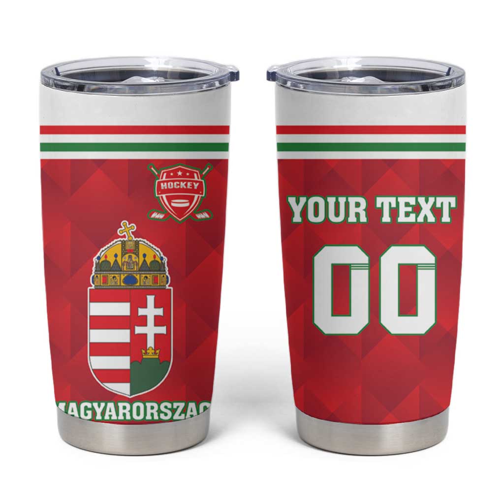 Custom Hungary Hockey Tumbler Cup Magyarorszag Sporty Style
