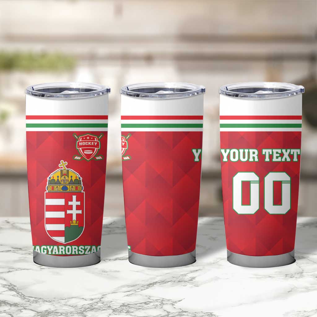 Custom Hungary Hockey Tumbler Cup Magyarorszag Sporty Style