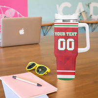 Custom Hungary Hockey Tumbler With Handle Magyarorszag Sporty Style
