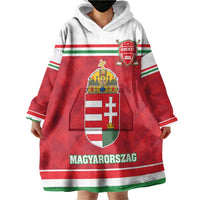 Custom Hungary Hockey Wearable Blanket Hoodie Magyarorszag Sporty Style