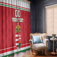 Custom Hungary Hockey Window Curtain Magyarorszag Sporty Style
