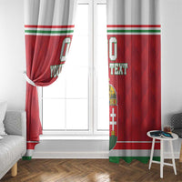 Custom Hungary Hockey Window Curtain Magyarorszag Sporty Style