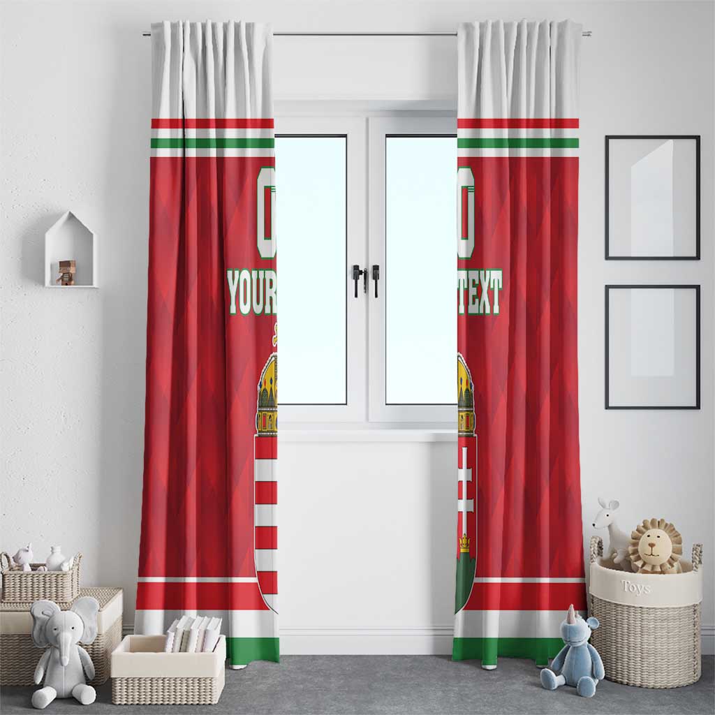 Custom Hungary Hockey Window Curtain Magyarorszag Sporty Style