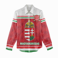 Custom Hungary Hockey Women Casual Shirt Magyarorszag Sporty Style