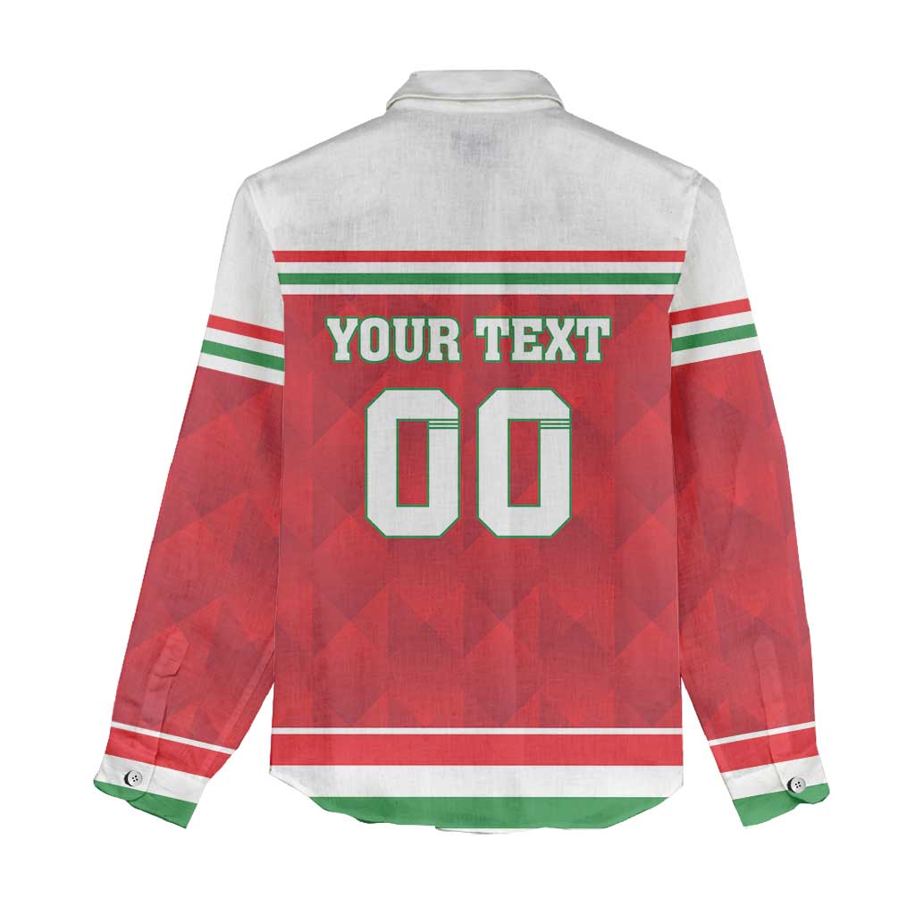 Custom Hungary Hockey Women Casual Shirt Magyarorszag Sporty Style