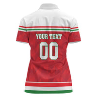 Custom Hungary Hockey Women Polo Shirt Magyarorszag Sporty Style