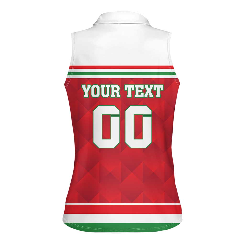 Custom Hungary Hockey Women Sleeveless Polo Shirt Magyarorszag Sporty Style