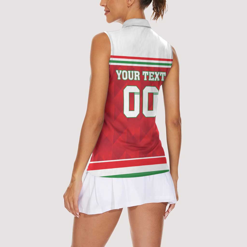 Custom Hungary Hockey Women Sleeveless Polo Shirt Magyarorszag Sporty Style