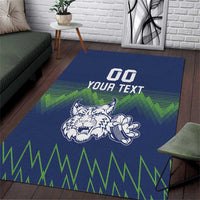 Custom Slovenia Hockey Area Rug Slovenija Lynx Mascot