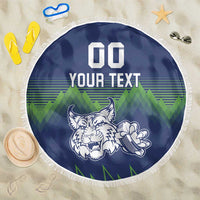 Custom Slovenia Hockey Beach Blanket Slovenija Lynx Mascot