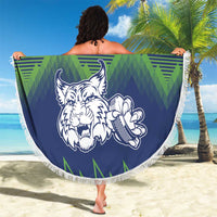 Custom Slovenia Hockey Beach Blanket Slovenija Lynx Mascot