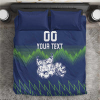 Custom Slovenia Hockey Bedding Set Slovenija Lynx Mascot