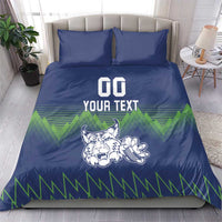 Custom Slovenia Hockey Bedding Set Slovenija Lynx Mascot