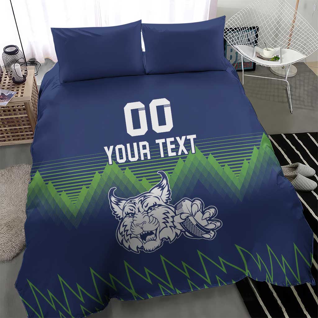 Custom Slovenia Hockey Bedding Set Slovenija Lynx Mascot