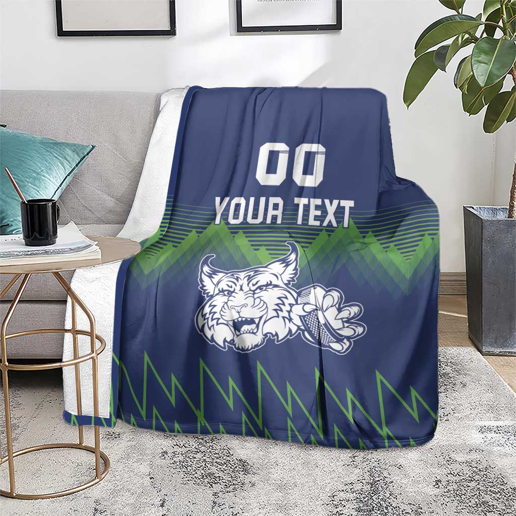 Custom Slovenia Hockey Blanket Slovenija Lynx Mascot
