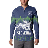 Custom Slovenia Hockey Button Sweatshirt Slovenija Lynx Mascot