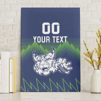 Custom Slovenia Hockey Canvas Wall Art Slovenija Lynx Mascot