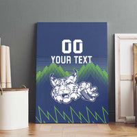 Custom Slovenia Hockey Canvas Wall Art Slovenija Lynx Mascot