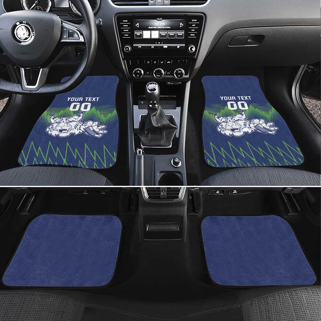Custom Slovenia Hockey Car Mats Slovenija Lynx Mascot