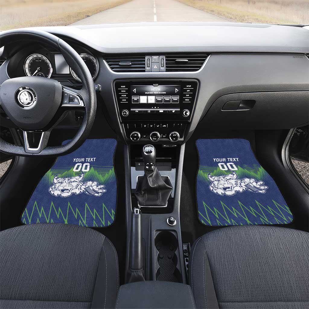 Custom Slovenia Hockey Car Mats Slovenija Lynx Mascot
